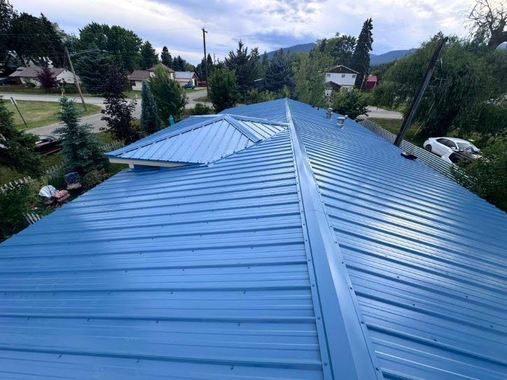 Blue Hip Roof
